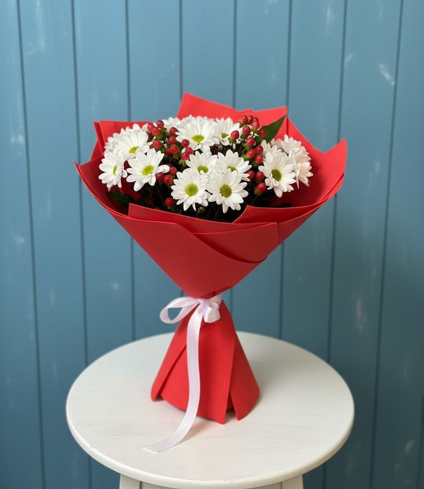 Букет цветов из: Хризантемы в Сиверском