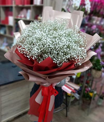 Букет цветов из: Гипсофила в Сиверском