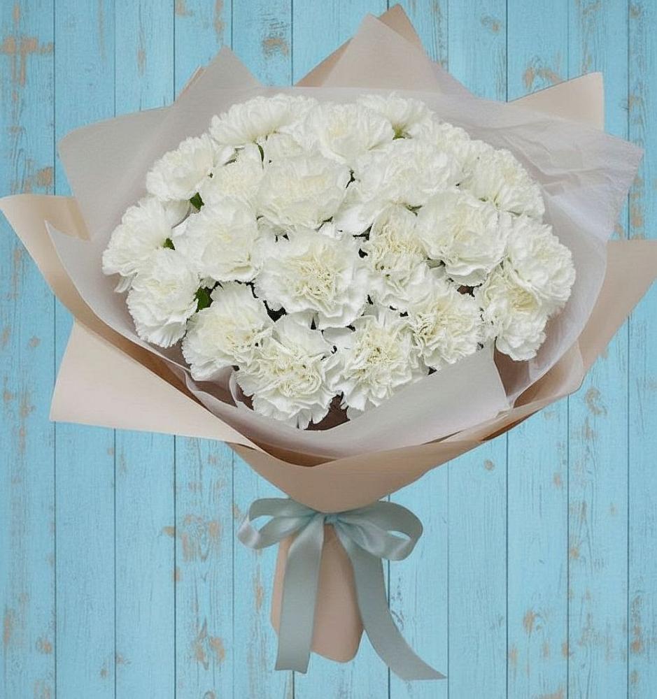 Букет цветов из: Гвоздики в Сиверском