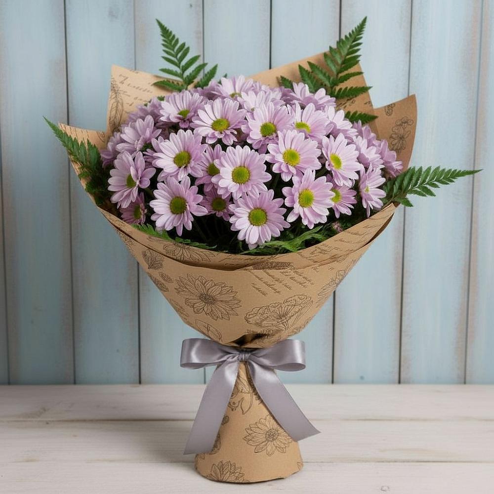 Букет цветов из: Хризантемы в Сиверском