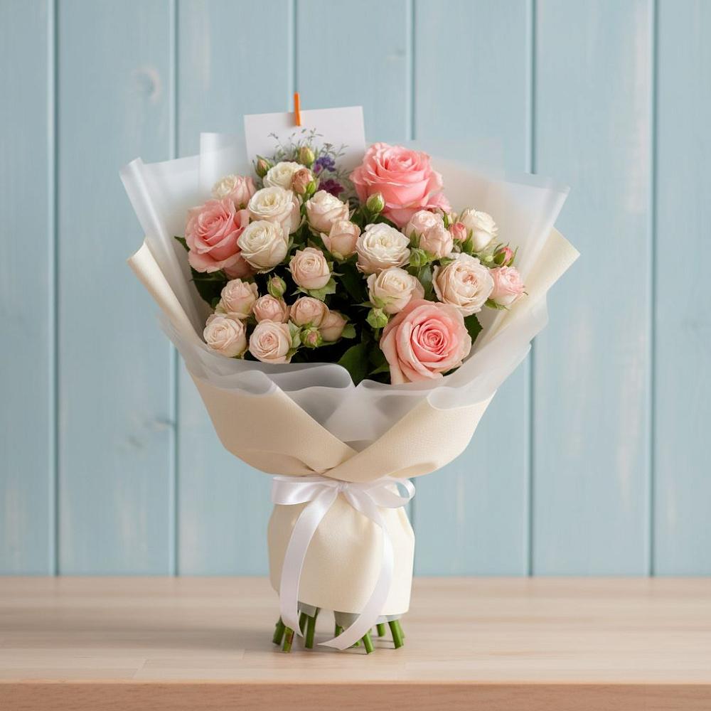 Букет цветов из: Розы в Сиверском