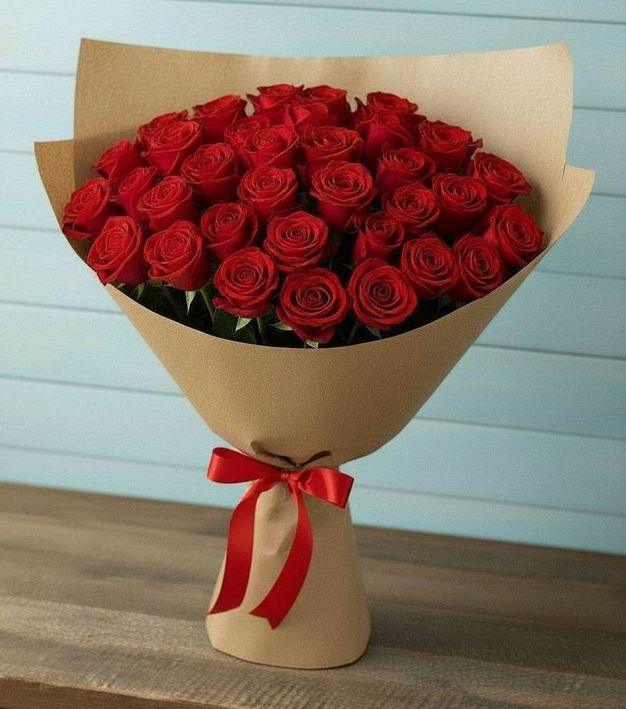 Букет Красные розы Милано в Сиверском