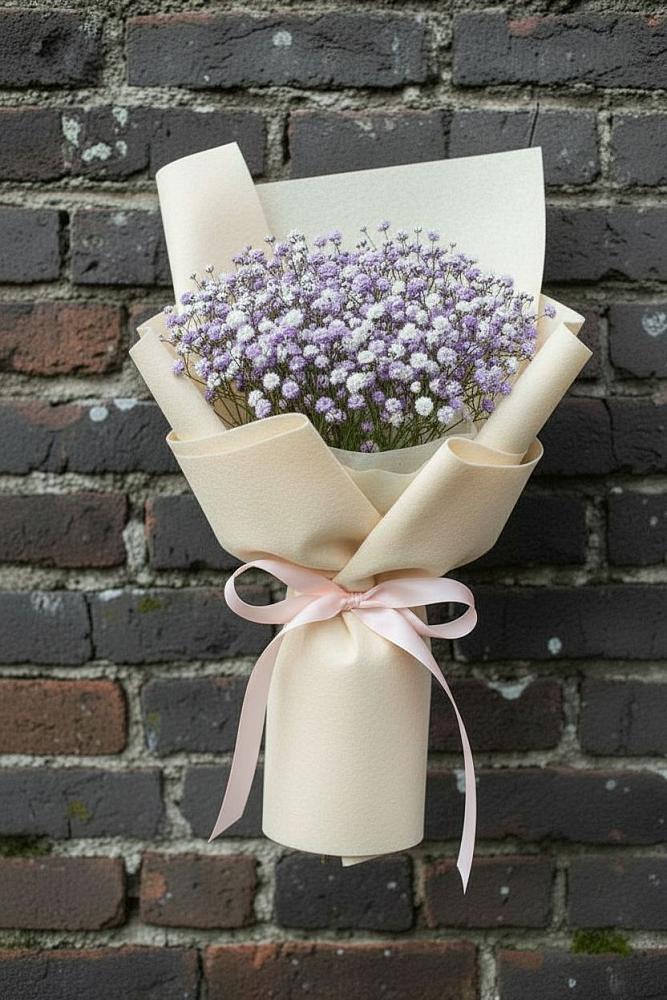 Букет цветов из: Гипсофила в Сиверском