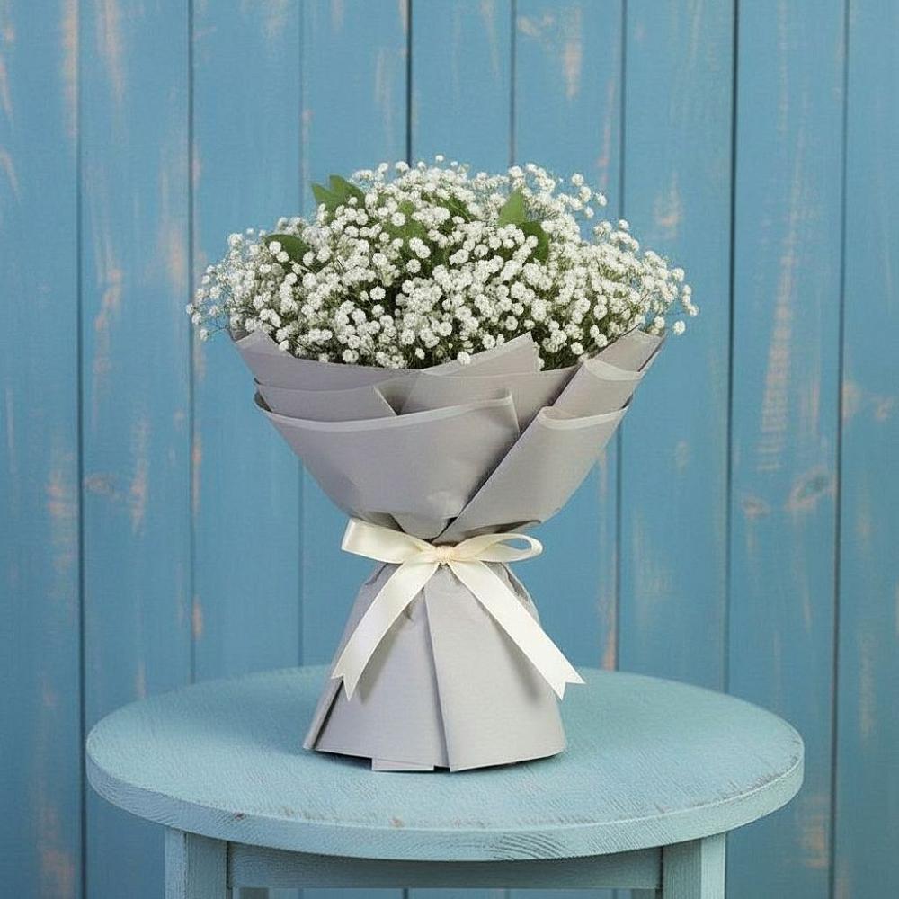 Букет цветов из: Гипсофила в Сиверском