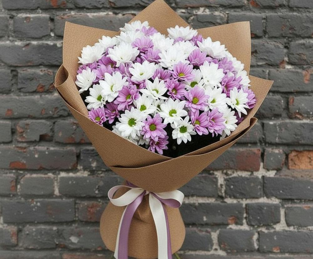 Букет цветов из: Хризантемы в Сиверском