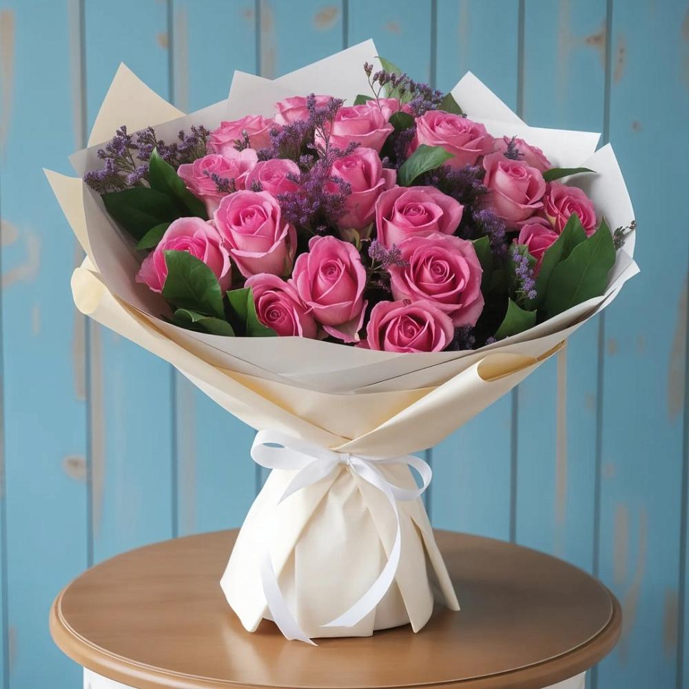 Букет цветов из: Розы в Сиверском